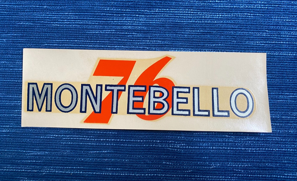 Vintage Union 76 Oil Montebello California Decal Gas Station Travel Souvenir